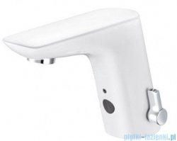 Kludi BALANCE WHITE elektroniczna bateria umywalkowa biały/chrom zasilanie baterią 5210091