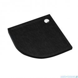 Schedpol Caspar New brodzik półokrągły + syfon 80x80cm Black Stone 3.2333/C/ST