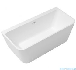 Besco Varya 170x80cm wanna wolnostojąca przyścienna + syfon klik-klak biały #WAS-170-VRB