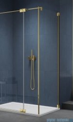 SanSwiss Cadura Gold Line ścianka boczna 90x200cm profile złote CAT30901207