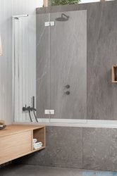 Radaway Essenza 8 SL PND II parawan nawannowy 120cm lewy chrom połysk/przejrzyste 10500120-01-01L