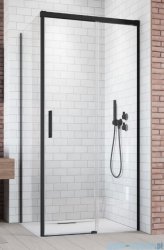 Radaway Idea Black Kdj ścianka boczna 80cm lewa czarny mat/szkło przejrzyste 387051-54-01L
