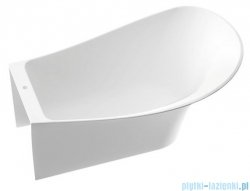 Marmorin Misa wanna przyścienna bez przelewu prawa 155x92 cm biała 634155920010