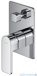 Omnires Baretti bateria natryskowa-wannowa podtynkowa z przełącznikiem chrom BA7835CR
