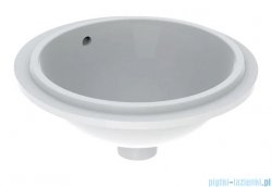 Geberit VariForm Umywalka okrągła z przelewem 42x40,5cm szkliwiony spód KeraTect 500.745.00.2