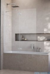 Radaway Essenza Brushed Nickel PND II parawan nawannowy 120cm lewy szczotkowany nikiel/przejrzyste 110002120-91-01L