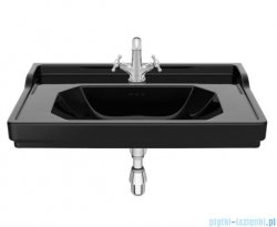 Roca Carmen umywalka ścienna z 1 otworem 80x50cm czarna A3270A0560