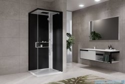 Novellini Glax 2 2.0 kabina z hydromasażem 80x80 prawa biała G22GF89DT1-1UH