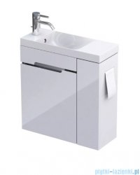 Oristo Silver szafka z umywalką 55x55x22cm biały połysk OR33-ZD2D-55-1-P