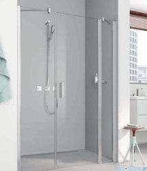 Kermi Pega drzwi wahadłowe 1-skrzydłowe z dwoma polami stałymi 120 cm prawe przejrzyste PE1AR12020VPK