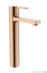 Roca Naia bateria umywalkowa sztorcowa wysoka Rose Gold EVERLUX-PVD A5A3B96RG0