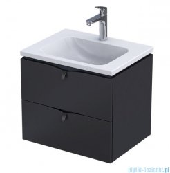 Oristo Siena szafka z umywalką 60x50x46 czarny mat OR45-SD2S-60-8/UME-CE-60-91