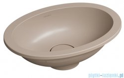 Omnires Shell M+ umywalka podblatowa 38x25 cm dune beige mat SHELL380UPDB
