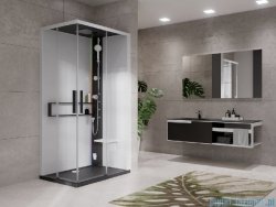 Novellini Glax 2 2.0 kabina masażowo-parowa 100x80 prawa czarna G22A198DM5-1HU