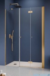 Radaway Nes Gold DWSB drzwi wnękowe 120cm W4 prawe złoty połysk szkło przejrzyste 10044650-09-01R/10045550-01-01