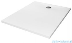 New Trendy Nex brodzik konglomeratowy prostokątny 110x80x3,5 cm biały B-0459
