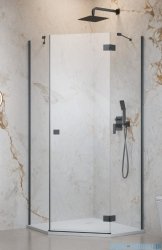 Radaway Essenza 8 Brushed GunMetal Ptj kabina pięciokątna 100x90cm prawa szczotkowany grafit 10490000-92-01R/10490900-01-01