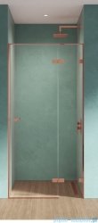 New Trendy Eventa Copper Shine drzwi wnękowe pojedyncze 100x200 cm przejrzyste prawe miedź połysk EXK-6357