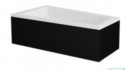 Besco Intima 160x90cm obudowa wanny CZARNY mat lewa/prawa OAIT-160-NSC