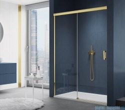 SanSwiss Cadura Gold Line drzwi przesuwne 120cm jednoskrzydłowe lewe z polem stałym CAS2G1201207