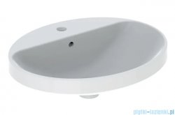 Geberit VariForm Umywalka owalna z półką z otworem na baterię 55x45cm KeraTect 500.720.00.2