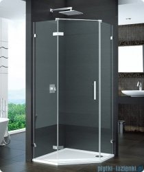 SanSwiss Pur PUR51 Drzwi 1-częściowe do kabiny 5-kątnej 45-100cm profil chrom szkło Durlux 200 Lewe PUR51GSM11022