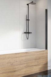 Radaway Nes Black Pnj parawan nawannowy 100cm prawy przejrzyste 10011100-54-01R