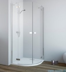 Radaway Fuenta New Pdd kabina 80x80cm szkło przejrzyste + brodzik Delos A + syfon