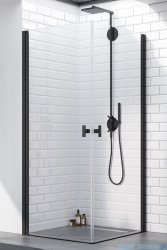 Radaway Nes 8 Black Kdd I kabina 100x80cm czarny mat/szkło przejrzyste 10071100-54-01L/10071080-54-01R