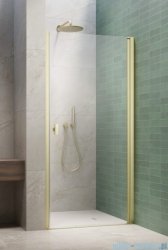Radaway Nes Brushed Light Gold Dwj I Drzwi wnękowe 80cm prawe szczotkowane jasne złoto szkło przejrzyste 10026080-98-01R