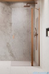 Radaway Nes KDD II Brushed Copper kabina walk-in 90cm prawa szczotkowana miedź szkło przejrzyste 10031090-93-01R