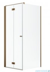 Radaway Nes Kdj B Brushed Copper kabina 80x90cm lewa szczotkowana miedź 10025080-93-01L/10039090-01-01