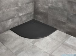 Radaway Kyntos A brodzik półokrągły 80x80cm czarny HKA8080-54