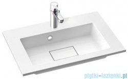 Marmorin Lira 60 umywalka wpuszczana w blat z otworem 60X39 cm biały połysk PU0540206020100003