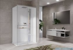 Novellini Glax 2 2.0 kabina z hydromasażem hydro plus 120x90 prawa srebrna G222P299DM1L-1BB