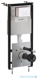 Omnires Flush Set Strongframe stelaż podtynkowy do WC przycisk spłukujący biały mat STFWC1M-RWM