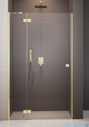 Radaway Essenza 8 Gold Dwj drzwi wnękowe 110cm lewe złoty połysk/szkło przejrzyste 10480712-01-01L/10460337-09-01L