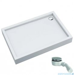 Schedpol Schedline Favory Plus brodzik prostokątny 100x80x16cm White Stone 3ST.F1P-80100/B/ST