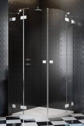 Radaway Essenza Pro White Pdd kabina 100x80cm przejrzyste 10095100-04-01L/10095080-04-01R