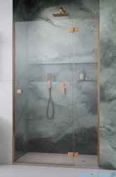 Radaway Essenza Brushed Copper Dwj drzwi wnękowe 110cm prawe szczotkowana miedź/szkło przejrzyste 1385015-93-01R