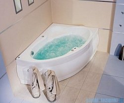 Poolspa Wanna asymetryczna EUROPA 165x105 prawa + hydromasaż Smart 2 PHA4610ST2C0000