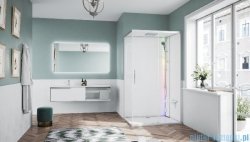 Novellini Glax 1 2.0 kabina z sauna parową 120x90 prawa srebrna G212P290DT5-1HH