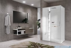 Novellini Glax 2 2.0 kabina z hydromasażem hydro plus 120x90 lewa total biała G222P299SM1L-1UU