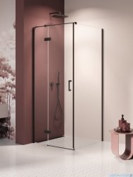 New Trendy Nesta Black kabina 80x80x200 cm lewa wspornik równoległy przejrzyste K-3697