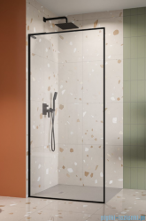 Radaway Modo F SL Black II kabina Walk-in 80x201,6cm lewa Czarna szkło przejrzyste 10419084-54-01L