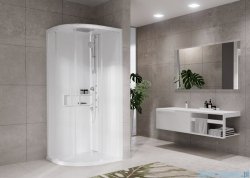 Novellini Glax 2 2.0 kabina z hydromasażem hydro plus 100x100 total biała G22R109T1L-1UU