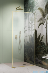 Radaway Modo F SL Brushed Gold II kabina Walk-in 120x201,6cm prawa Szczotkowane Złoto szkło przejrzyste 10419124-99-01R