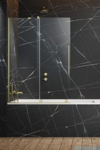 Radaway Furo Brushed Gold PND II parawan nawannowy 140cm lewy szczotkowane złoto 10109738-99-01L/10112694-01-01