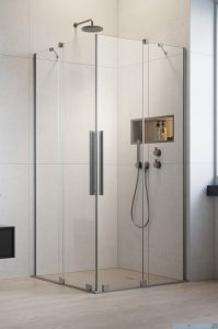 Radaway Furo Brushed Nickel  KDD kabina 120x100cm szczotkowany nikiel 10105120-91-01L/10105100-91-01R