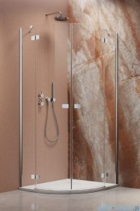 Radaway Fuenta Pdd kabina 100x80cm chrom połysk szkło przejrzyste 1384003-01-01L/1384002-01-01R